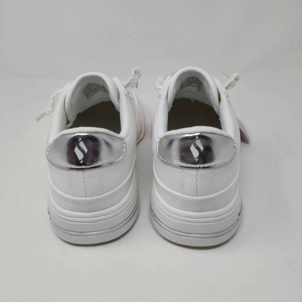 Skechers Arch Fit Arcade Glitzle Women's 7 White Silver Sneakers 190214 NIB - Picture 4 of 16